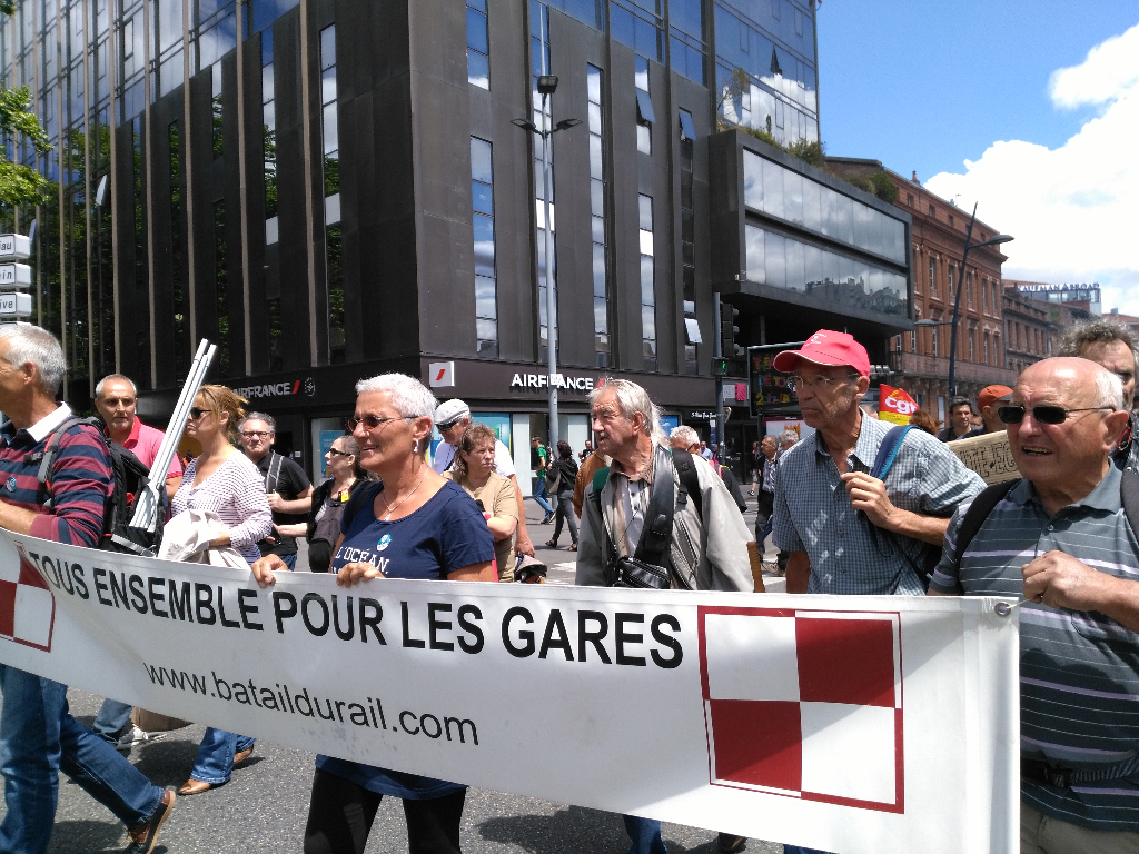 Jeudi 29 juin 2017 – TEPLG à la manifestation de Toulouse – En images – Cliquer sur ce titre ou la première image pour y accéder